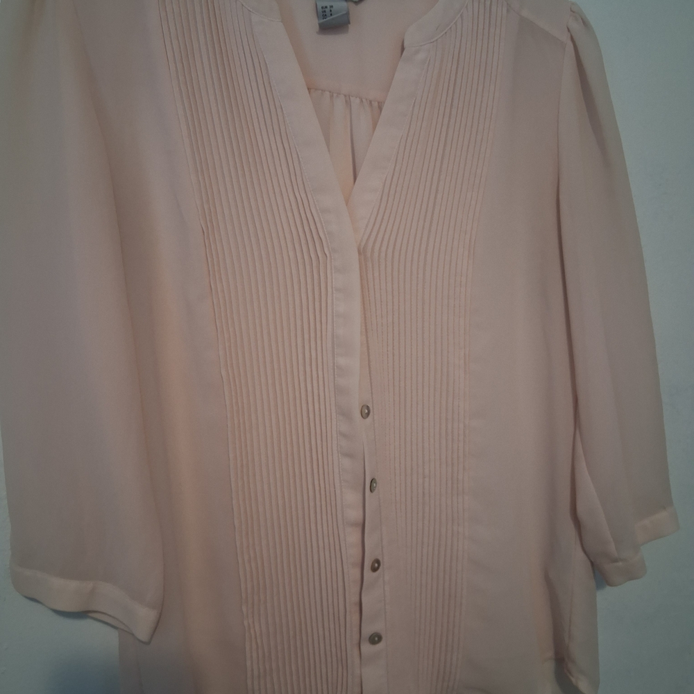 H&M Women's Blush Blouse Size 8